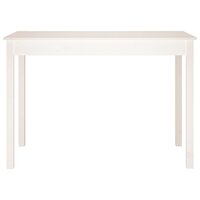 Eettafel Abel 110X55X75 Cm Massief Grenenhout Wit