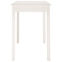Eettafel Abel 110X55X75 Cm Massief Grenenhout Wit