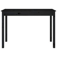 Eettafel Abel 110X55X75 Cm Massief Grenenhout Zwart