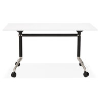Bureau Flex 140x70cm wit met wielen inklapbaar