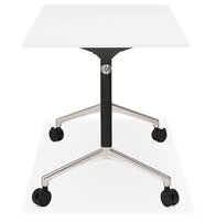 Bureau Flex 140x70cm wit met wielen inklapbaar