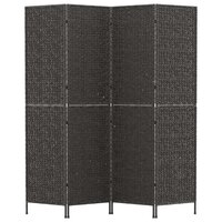 Kamerscherm Bandung 163X180 Cm Waterhyacint Zwart 4-delig