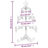 Kerstboom Barok 90 Cm Metaal Zwart