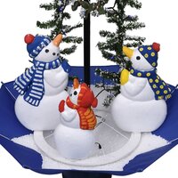 Kerstboom Sneeuwend met sneeuwpoppen 75 x 60 cm