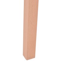 Eethoek Annet  6 stoelen kunstleer bruin met eiken tafel 
