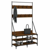 Kledingrek Met Schoenenrek Master 100X40X184 Cm bruin