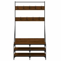 Kledingrek Met Schoenenrek Master 100X40X184 Cm bruin