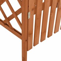 Pergola Met Poort 116X40X204 Cm Massief Vurenhout Grijs Bruin