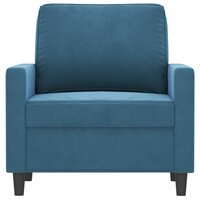 Fauteuil Cathy velvet Blauw