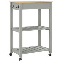 Keukentrolley Monza 60X40X90 Cm Massief Grenenhout Grijs