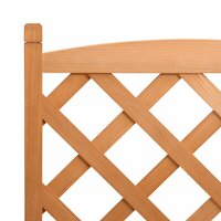 Plantenbak Met Latwerk Massief Vurenhout Bruin 55 x 29,5 x 30 cm