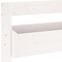 Plantenbak Margriet Wandmontage 3-Laags 60X18,5X110 Cm Grenenhout Wit