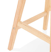 Counter chair barkruk Lars kunstleer bruin met hout