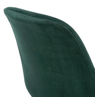Counter chair barkruk Lars stof velvet groen met hout