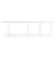 Design Eettafel DIAMANTO wit 170-270cm uitschuifbaar