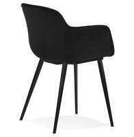 Eetkamerstoel Melvin stof velvet zwart