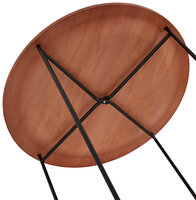 Bijzettafel Oola rond 46cm walnoten hout