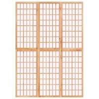 Kamerscherm Inklapbaar 3 Panelen Japanse Stijl 120 x 170 cm Naturel