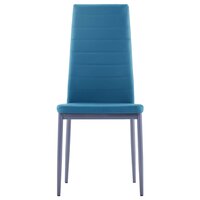 Eethoek Manders blauw 105x60cm met 4 stoelen
