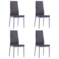 Eethoek Manders grijs 105x60cm met 4 stoelen