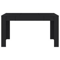 Eettafel Nero 140x74,5x76 cm zwart - smalle eettafel
