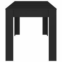 Eettafel Nero 140x74,5x76 cm zwart - smalle eettafel