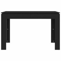 Eettafel Bert 120x60x76 cm hout zwart - smalle eettafel