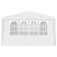 Partytent met zijwanden professioneel 90 g/m&sup2; 4x6 m wit