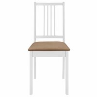 Eethoek Lucie MDF wit met bruin rond 120cm