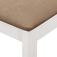 Eethoek Lucie MDF wit met bruin rond 120cm