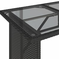 Loungeset Manuka met kussens poly rattan zwart