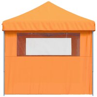 Partytent 580x292cm inklapbaar pop-up met 3 zijwanden oranje