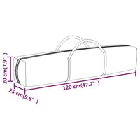 Partytent Festival inklapbaar met zijwanden 3x6 m wit