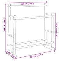 Kledingrek 100x30x100 cm bamboe