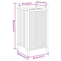 Plantenbak 40x40x80 cm bamboe