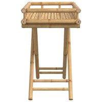 Dienbladtafel inklapbaar 60x40x68 cm bamboe