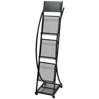 Folderhouder Prestige zwart 40x32x131 cm A4