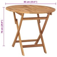 Tuintafel  Oxford inklapbaar 85x76 cm massief teakhout