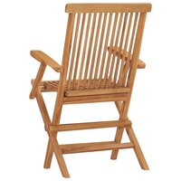 Tuinstoelen Luton SET 2 st inklapbaar massief teakhout