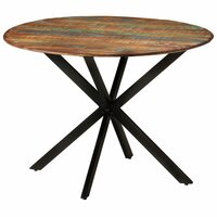 Eettafel Visser &Oslash;110x78 cm massief gerecycled hout en staal