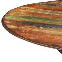 Eettafel Visser &Oslash;110x78 cm massief gerecycled hout en staal