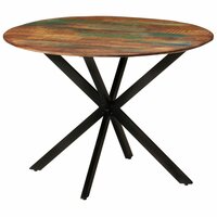 Eettafel Visser &Oslash;110x78 cm massief gerecycled hout en staal