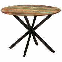 Eettafel Visser &Oslash;110x78 cm massief gerecycled hout en staal
