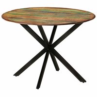Eettafel Visser &Oslash;110x78 cm massief gerecycled hout en staal