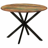 Eettafel Visser &Oslash;110x78 cm massief gerecycled hout en staal