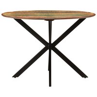 Eettafel Visser &Oslash;110x78 cm massief gerecycled hout en staal