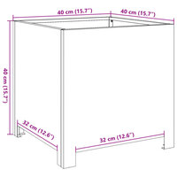 Plantenbak 40x40x40 cm cortenstaal