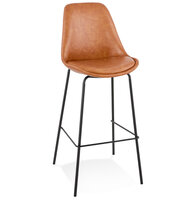 Barkruk Watson kunstleer bruin