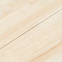 Eethoek Mischa massief rubberwood wit en bruin rond 106cm