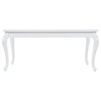 Eettafel Parijs 179x89x81 cm hoogglans wit